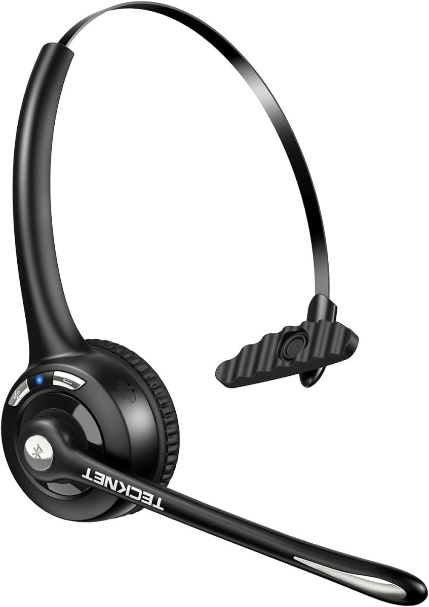 TECKNETTECKNET Bluetooth Headset, Wireless Headset with Noise Canceling Microphone for Trucker, On - Ear Bluetooth Headphone with Mute Mic for Work - [Color/Material] [Main Feature] for [Target Device/Scenario]