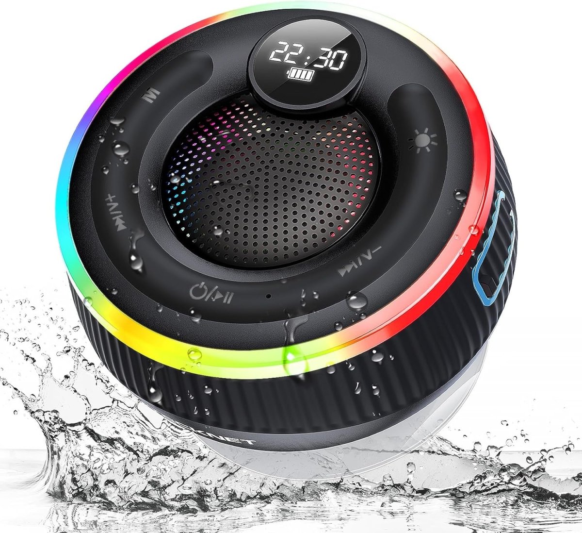 TECKNETTECKNET Bluetooth Shower Speaker, IPX7 Waterproof - [Color/Material] [Main Feature] for [Target Device/Scenario]
