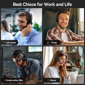 TECKNETTECKNET Bluetooth V5.2 Headphones with AI Noise Cancelling Microphone - [Color/Material] [Main Feature] for [Target Device/Scenario]