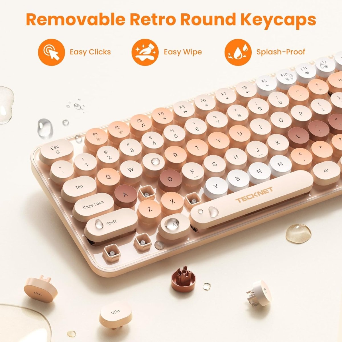 TECKNETTECKNET Colorful Wireless Keyboard and Mouse Combo - [Color/Material] [Main Feature] for [Target Device/Scenario]