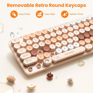 TECKNETTECKNET Colorful Wireless Keyboard and Mouse Combo - [Color/Material] [Main Feature] for [Target Device/Scenario]