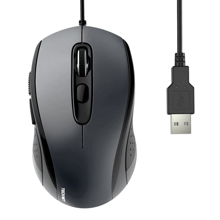 TECKNETTECKNET Ergonomic 3600 DPI USB Wired Mouse