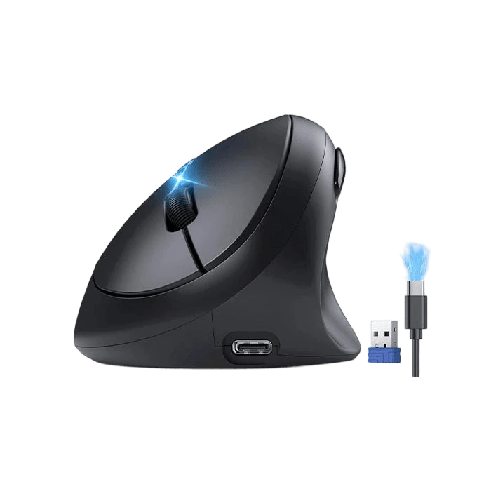 TECKNETTECKNET Ergonomic Mouse, Bluetooth Wireless Vertical Mouse, Rechargeable Battery, Quiet Clicks, 4800 DPI Adjustable