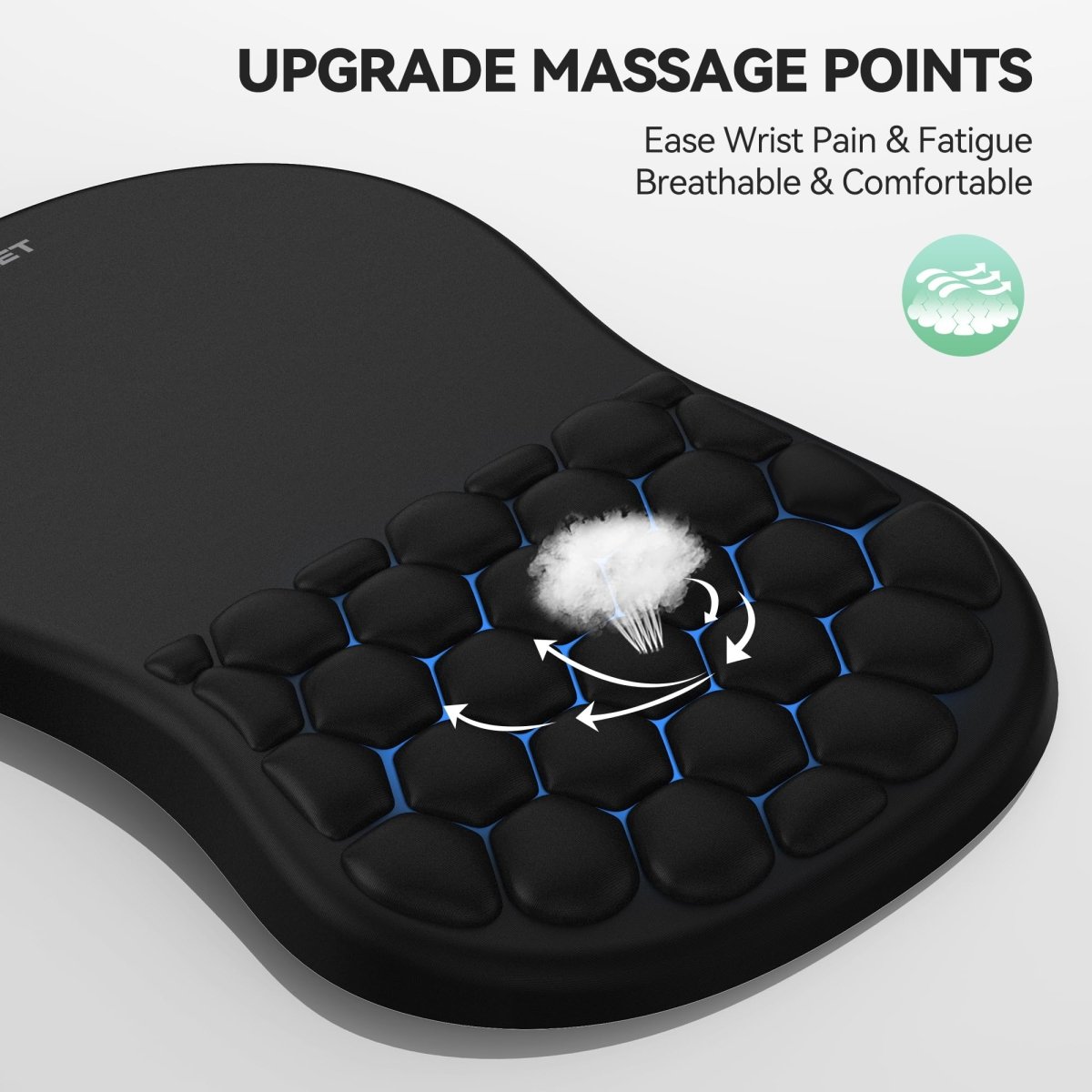 TECKNETTECKNET Ergonomic Mouse Pad with Wrist Rest, Soft Mousepad with Massage Design - [Color/Material] [Main Feature] for [Target Device/Scenario]