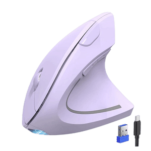 TECKNETTECKNET Ergonomic Mouse, Rechargeable 2.4G+Bluetooth Vertical Mice 6 DPI Adjustable