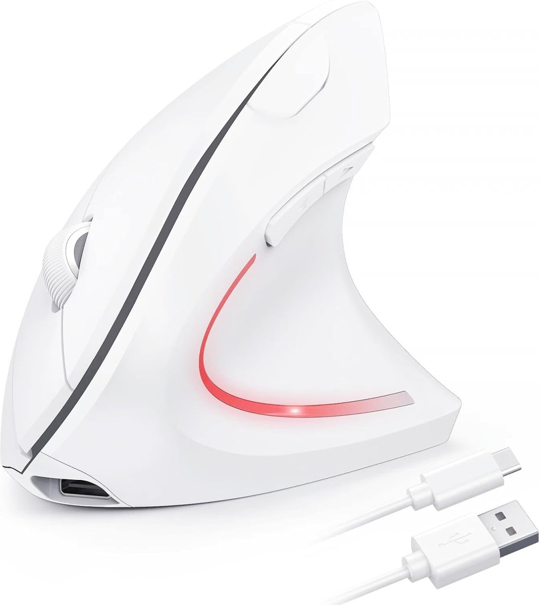 TECKNETTECKNET Ergonomic Mouse Wireless, Rechargeable Mouse Silent for Carpal Tunnel Right Hand, 2.4GHz USB Vertical Mouse Wireless for Laptop, 5 Adjustable 4800 DPI, Computer, MacBook, Desktop - [Color/Material] [Main Feature] for [Target Device/Scenario]