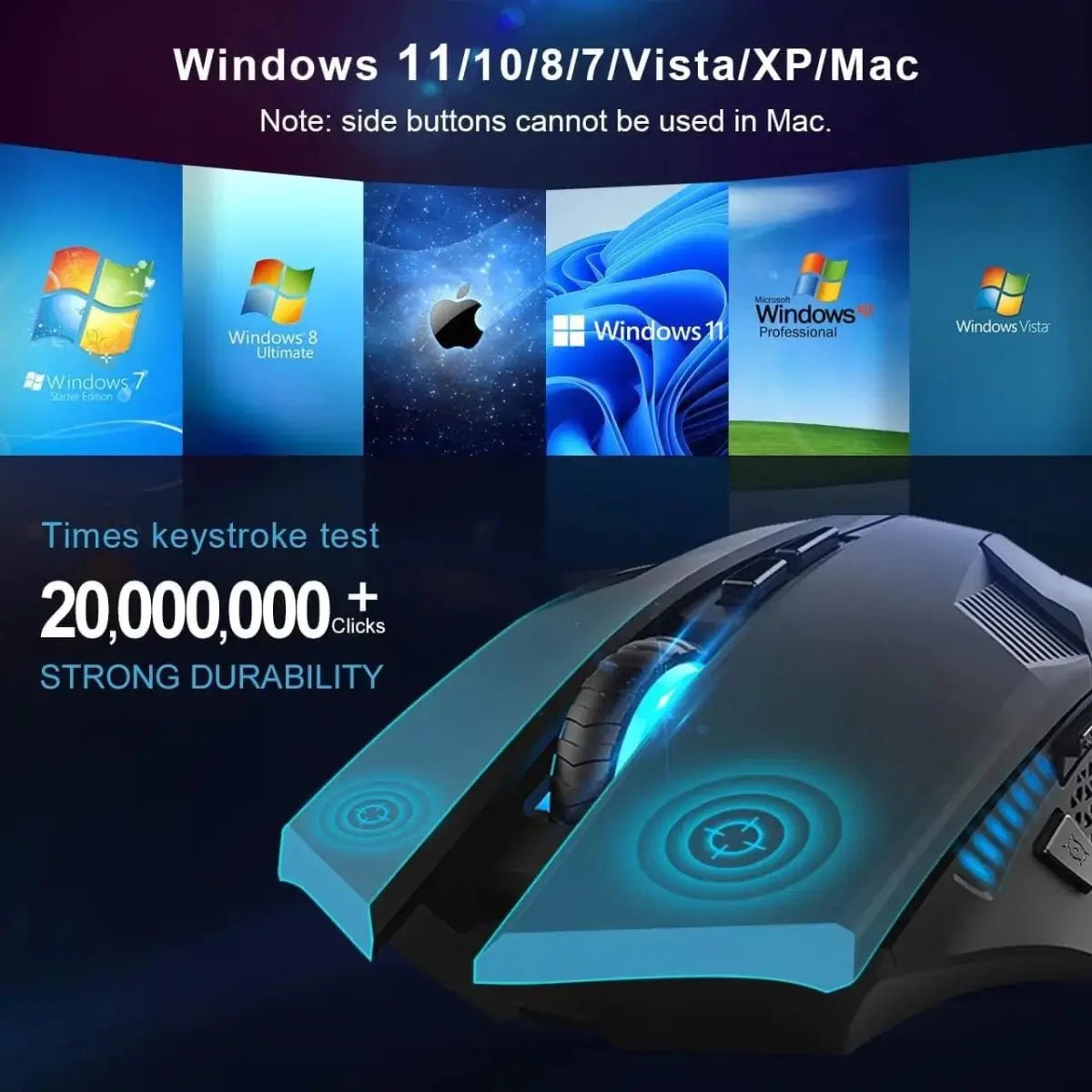 TECKNETTECKNET Ergonomic Wireless 4800 DPI Gaming Mouse