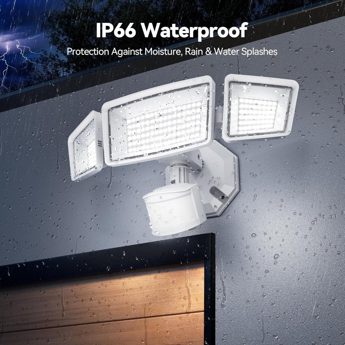 TECKNETTECKNET Flood Lights Ourtdoor Motion Sensor - [Color/Material] [Main Feature] for [Target Device/Scenario]