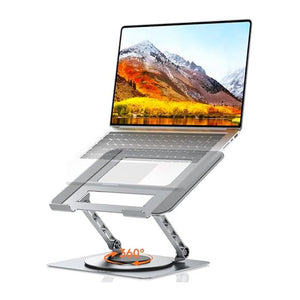 TECKNETTECKNET Laptop Stand for Desk, 360 Rotating Base - [Color/Material] [Main Feature] for [Target Device/Scenario]