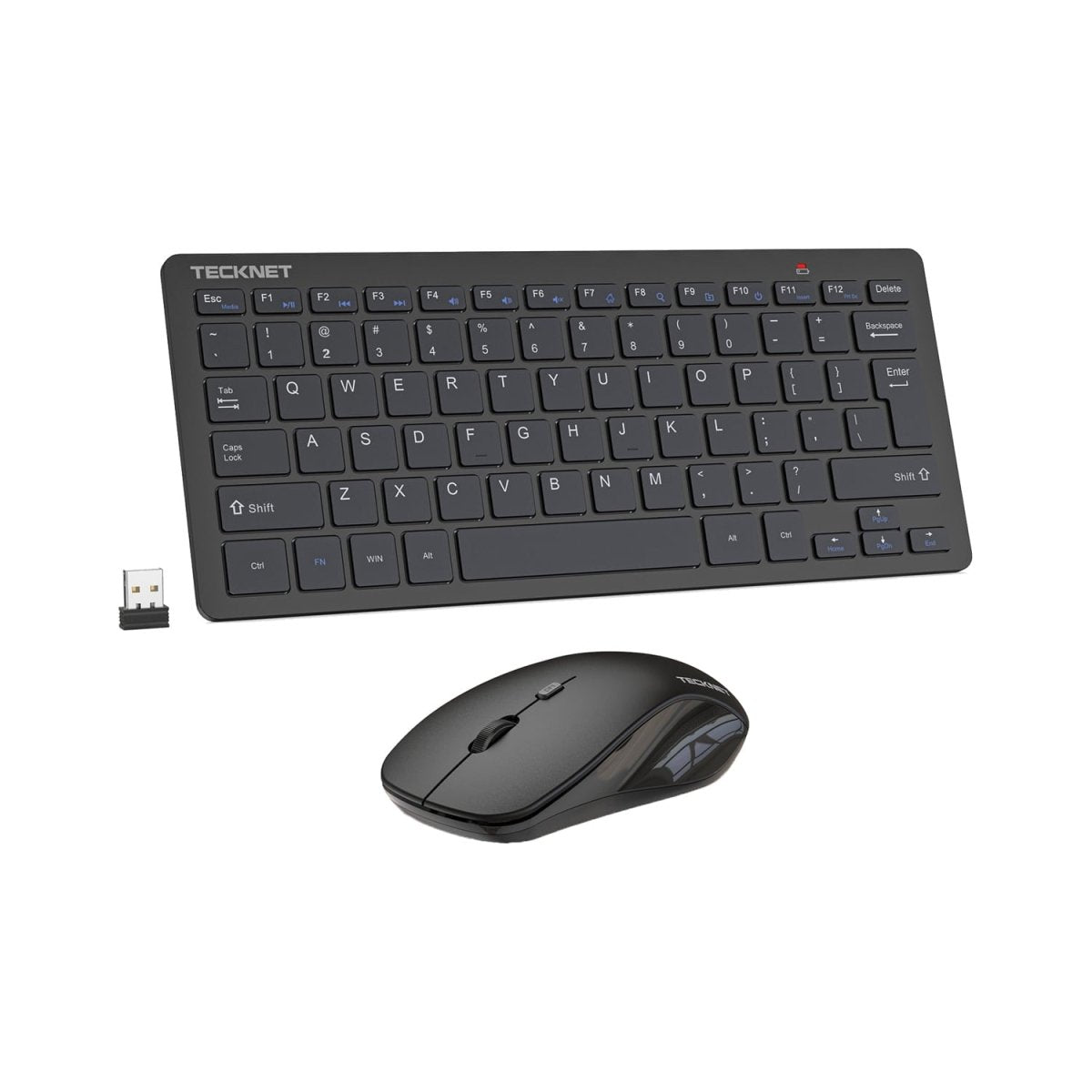 TECKNETTECKNET Mini Wireless Keyboard and Mouse Combo 2.4GHz - [Color/Material] [Main Feature] for [Target Device/Scenario]