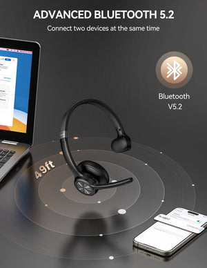 TECKNETTECKNET Multi - Scenario Single - Ear Wireless Headset with Mic - [Color/Material] [Main Feature] for [Target Device/Scenario]