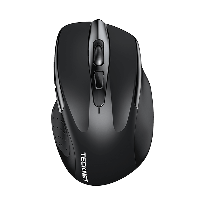 TECKNETTECKNET Rechargeable Jiggler Wireless Mouse (BT5.0/3.0 & 2.4G) 4800 DPI Silent USB A & Bluetooth Mouse 6 Buttons - [Color/Material] [Main Feature] for [Target Device/Scenario]