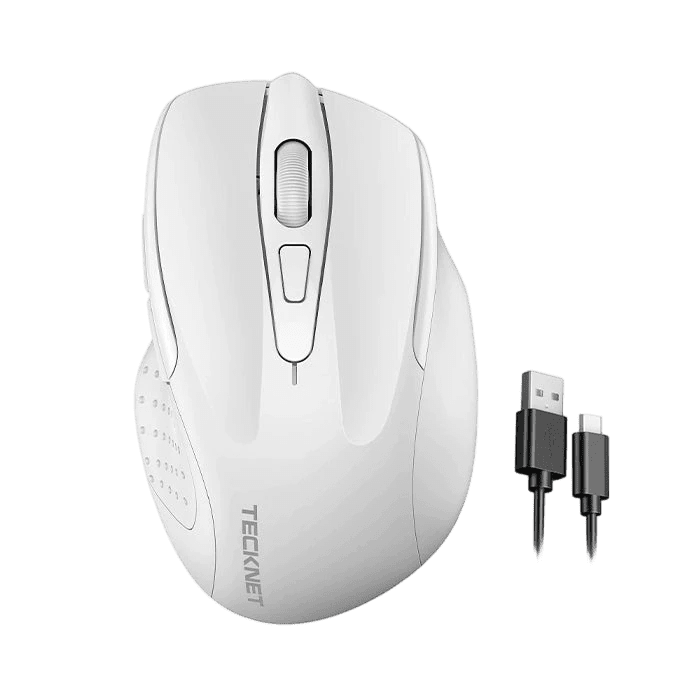 TECKNETTECKNET Rechargeable Wireless Mouse, 2.4G Silent Mouse, 6 Adjustable 4800 DPI