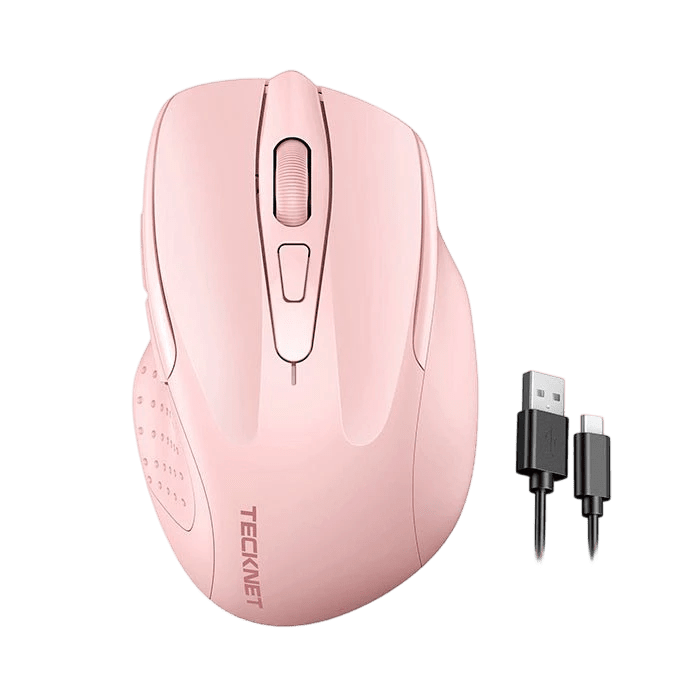 TECKNETTECKNET Rechargeable Wireless Mouse, 2.4G Silent Mouse, 6 Adjustable 4800 DPI