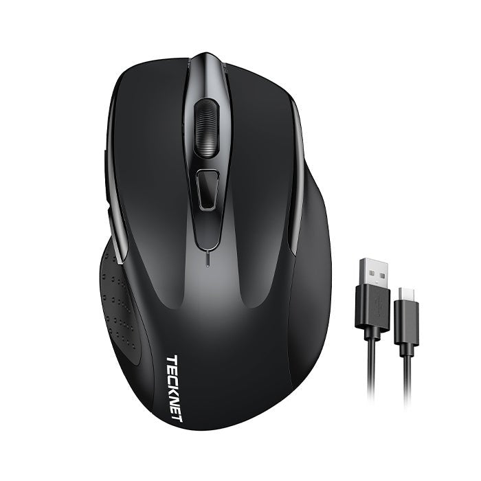 TECKNETTECKNET Rechargeable Wireless Mouse, 2.4G Silent Mouse, 6 Adjustable 4800 DPI - [Color/Material] [Main Feature] for [Target Device/Scenario]