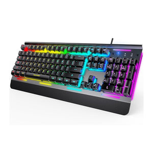 TECKNETTECKNET RGB Gaming Keyboard - [Color/Material] [Main Feature] for [Target Device/Scenario]