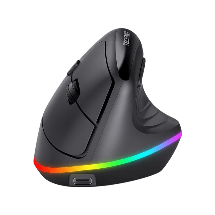 TECKNETTECKNET RGB Wireless Ergonomic Mouse Rechargeable