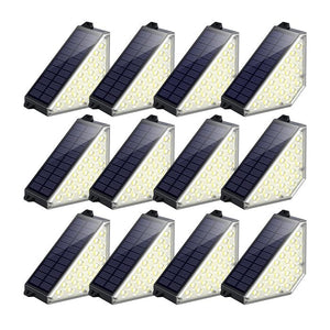 TECKNETTECKNET Solar Step Lights for Outside, 2 Modes Brightness Adjustable - [Color/Material] [Main Feature] for [Target Device/Scenario]