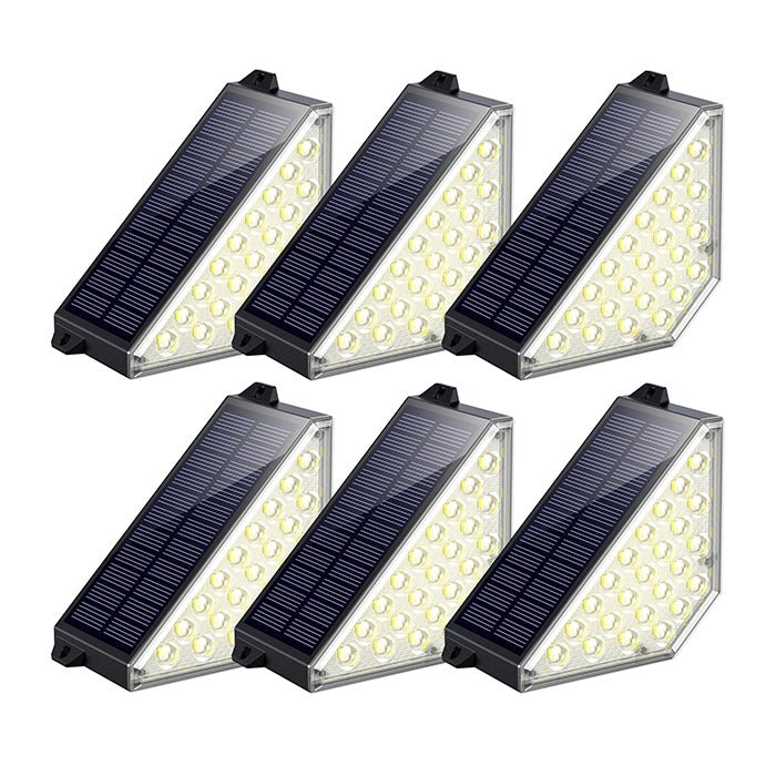 TECKNETTECKNET Solar Step Lights for Outside, 2 Modes Brightness Adjustable - [Color/Material] [Main Feature] for [Target Device/Scenario]