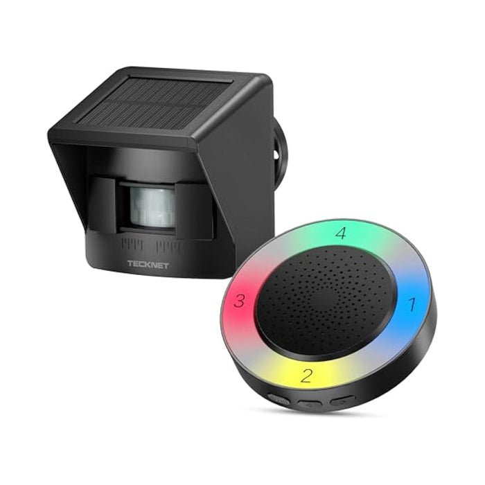 TECKNETTECKNET Solar Wireless Driveway Alarm - [Color/Material] [Main Feature] for [Target Device/Scenario]