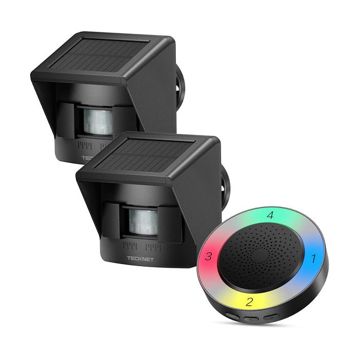 TECKNETTECKNET Solar Wireless Driveway Alarm - [Color/Material] [Main Feature] for [Target Device/Scenario]