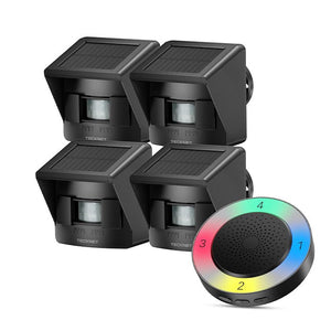 TECKNETTECKNET Solar Wireless Driveway Alarm - [Color/Material] [Main Feature] for [Target Device/Scenario]
