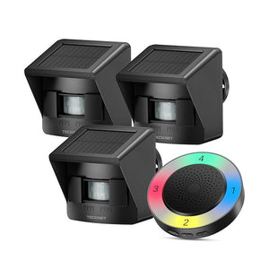 TECKNETTECKNET Solar Wireless Driveway Alarm - [Color/Material] [Main Feature] for [Target Device/Scenario]