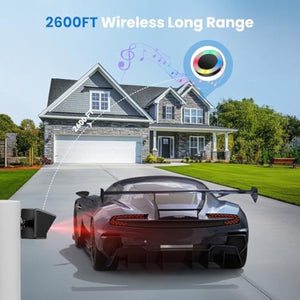 TECKNETTECKNET Solar Wireless Driveway Alarm - [Color/Material] [Main Feature] for [Target Device/Scenario]