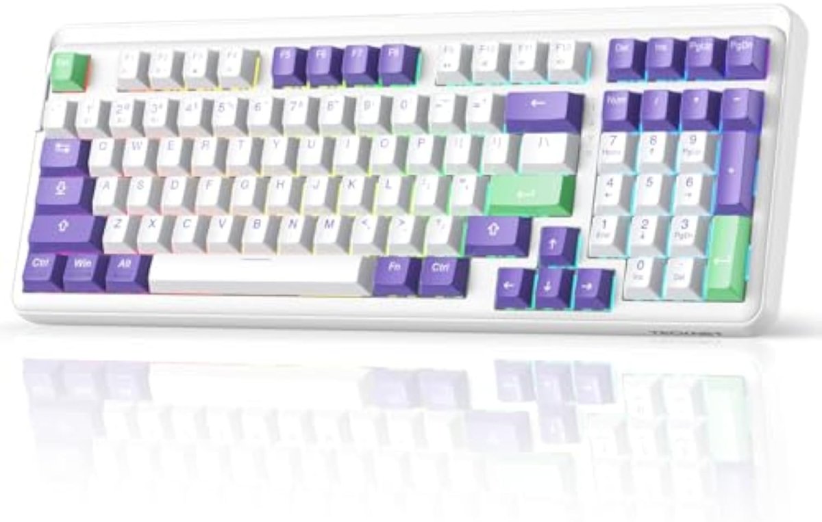 TECKNETTECKNET Tri - Mode BT5.0/Wired/Wireless Mechanical Keyboard - [Color/Material] [Main Feature] for [Target Device/Scenario]
