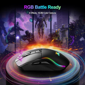 TECKNETTECKNET Tri - Mode Wireless Gaming Mouse - [Color/Material] [Main Feature] for [Target Device/Scenario]