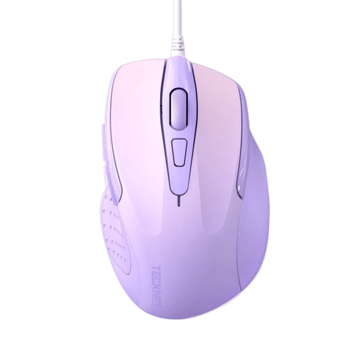 TECKNETTECKNET USB Wired Mouse, 6 - Button Corded Mouse with 4 Adjustable DPI
