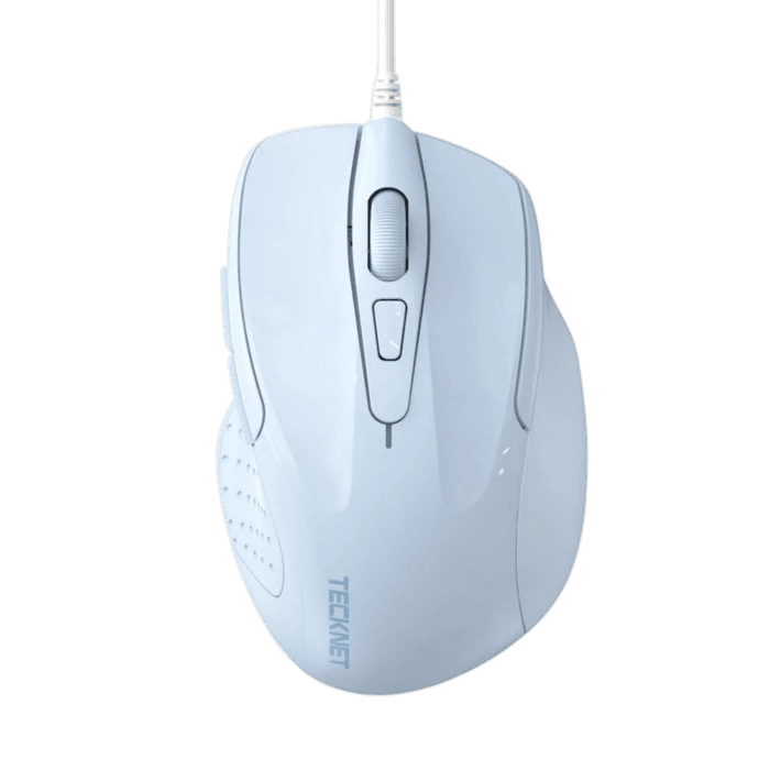 TECKNETTECKNET USB Wired Mouse, 6 - Button Corded Mouse with 4 Adjustable DPI