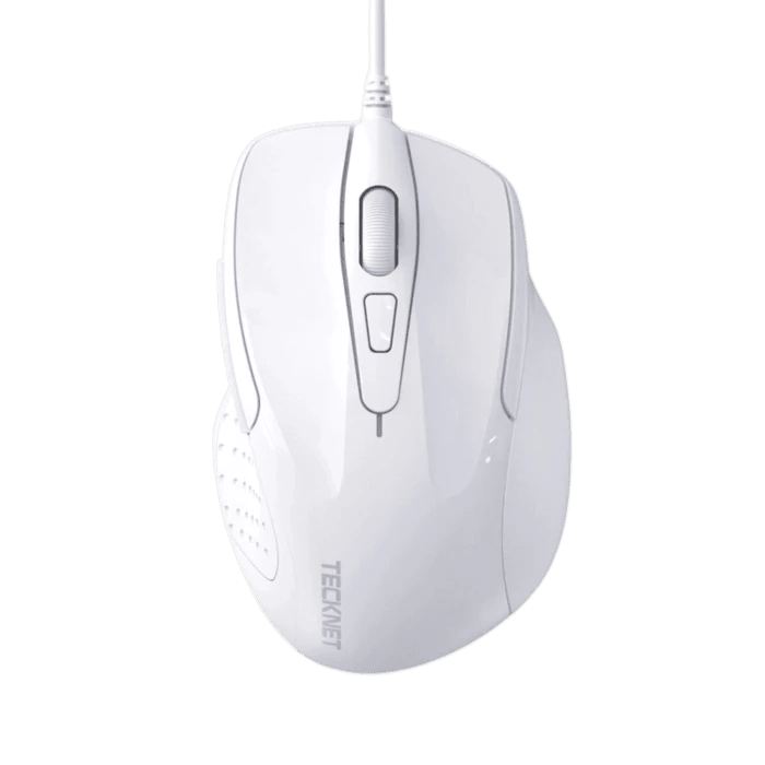 TECKNETTECKNET USB Wired Mouse, 6 - Button Corded Mouse with 4 Adjustable DPI