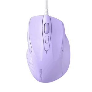TECKNETTECKNET USB Wired Mouse, 6 - Button Corded Mouse with 4 Adjustable DPI