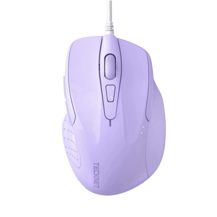 TECKNETTECKNET USB Wired Mouse, 6 - Button Corded Mouse with 4 Adjustable DPI