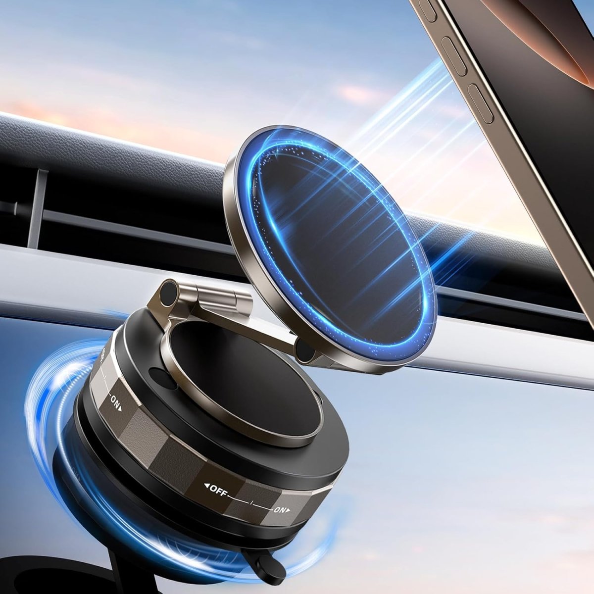 TECKNETTECKNET Vacuum Magnetic Phone Holder - [Color/Material] [Main Feature] for [Target Device/Scenario]
