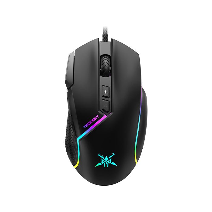 TECKNETTECKNET Wired Gaming Mouse, 12,800 DPI with Optical Sensor, 8 Programmable Buttons - [Color/Material] [Main Feature] for [Target Device/Scenario]