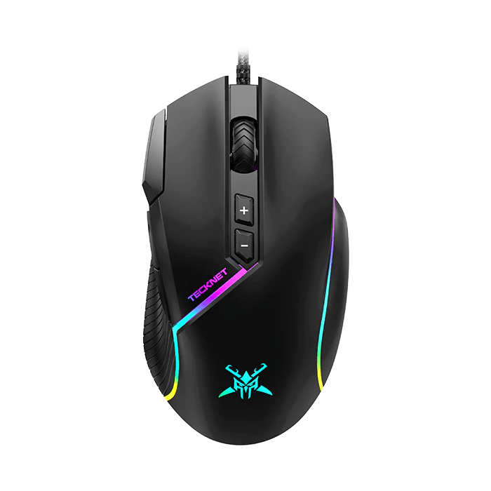 TECKNETTECKNET Wired Gaming Mouse, 12,800 DPI with Optical Sensor, 8 Programmable Buttons