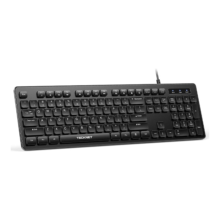 TECKNETTECKNET Wired Keyboard,Silent USB Keyboard for Office - [Color/Material] [Main Feature] for [Target Device/Scenario]