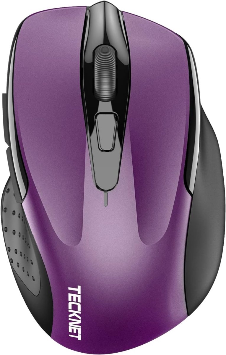 TECKNETTECKNET Wired Mouse, 6 - Button Corded with 4 Adjustable DPI, Optical Ergonomic Design, 5FT Cord for Laptop, Chromebook, PC, Desktop, Mac, Notebook - LT.Purple - [Color/Material] [Main Feature] for [Target Device/Scenario]