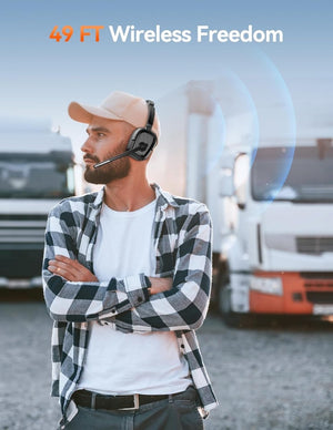 TECKNETTECKNET Wireless Bluetooth Headset V6.0 with AI Noise - Cancelling Microphone - [Color/Material] [Main Feature] for [Target Device/Scenario]