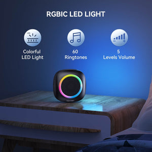 TECKNETTECKNET Wireless Doorbell With 2 Portable Doorbell With RGB Light - [Color/Material] [Main Feature] for [Target Device/Scenario]