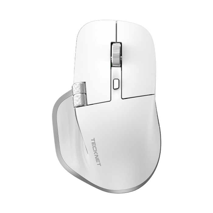 TECKNETTECKNET Wireless Mouse, Bluetooth Mouse (BT5.0/5.0 & 2.4G) Rechargeable 4800 DPI Ergonomic Optical Mouse with 6 Adjustable - [Color/Material] [Main Feature] for [Target Device/Scenario]