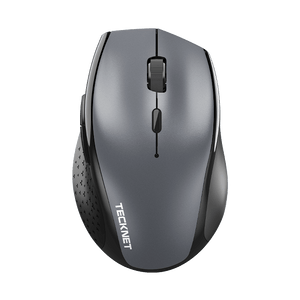TECKNETTECKNET Wireless Mouse Jiggler, USB - C Rechargeable Mouse, Silent Mouse Quiet Click, Build - in Mouse Mover, 6400 DPI Ergonomic Mouse, 2.4G Cordless Computer Mice for Mac, Laptop, Desktop, PC