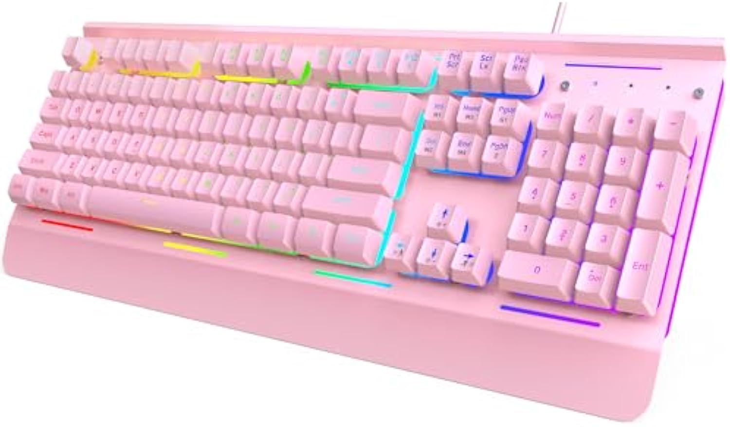 TECKNET RGB Gaming Keyboard with 105 Keys, All-Metal Panel