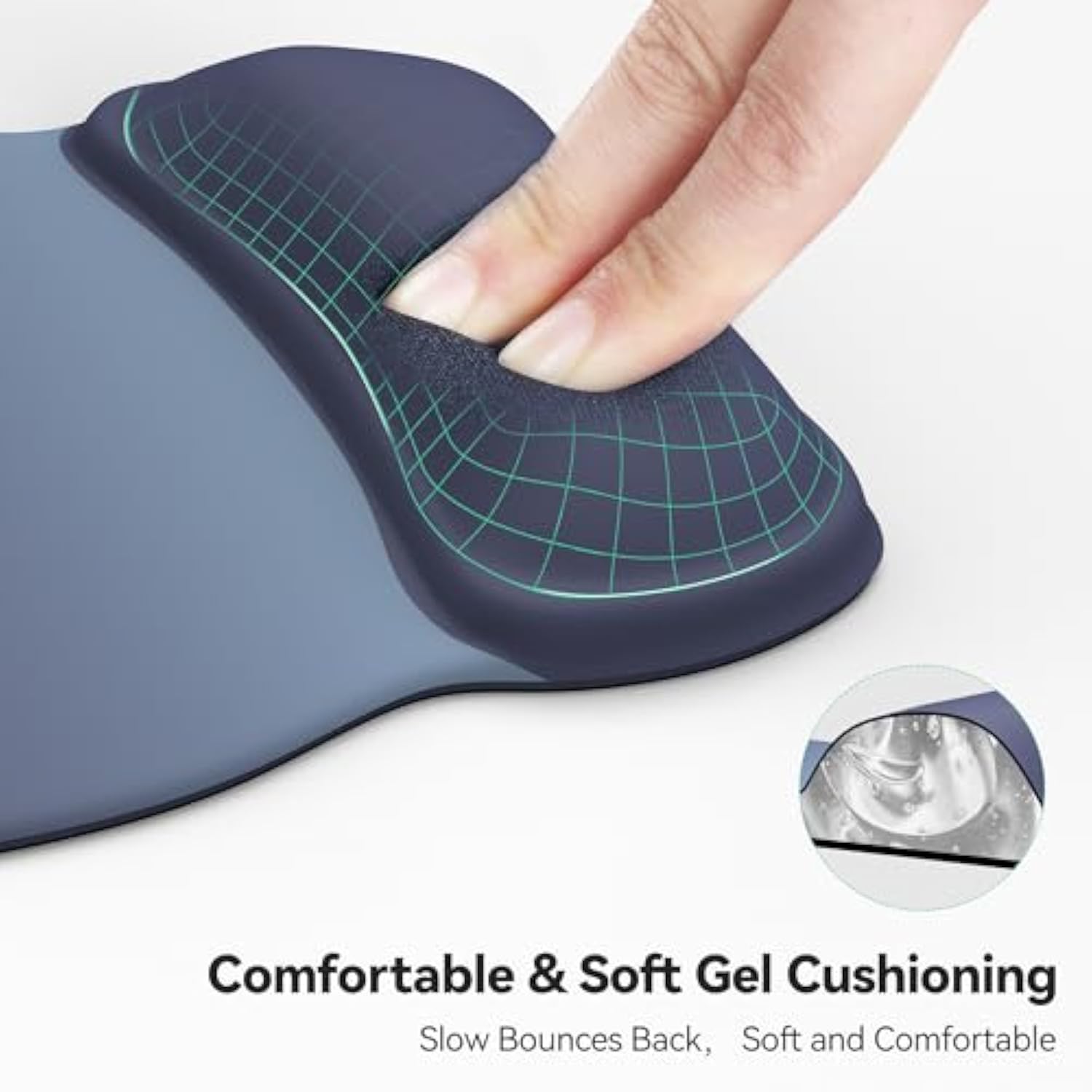 TECKNET Gel Mouse Pad with Wrist Rest