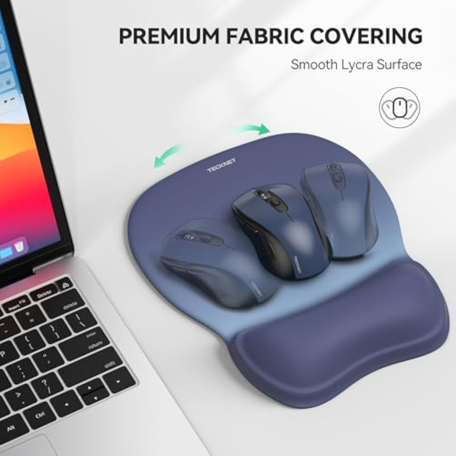 TECKNET Gel Mouse Pad with Wrist Rest