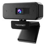 TECKNET 1080P Webcam with Mic & Privacy Cover