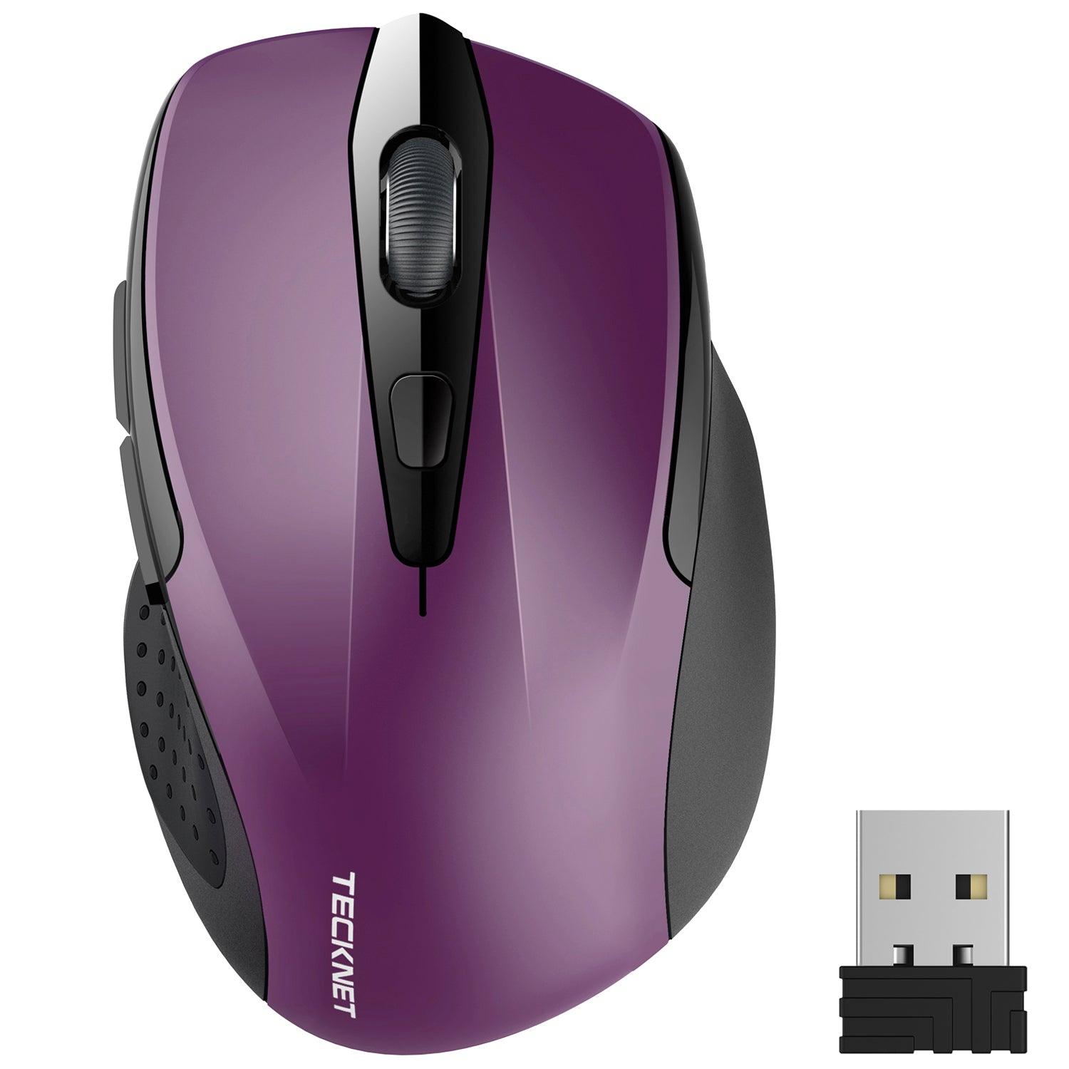 TECKNET Pro 2.4G Ergonomic Wireless Optical Mouse,2600 DPI - TECKNET