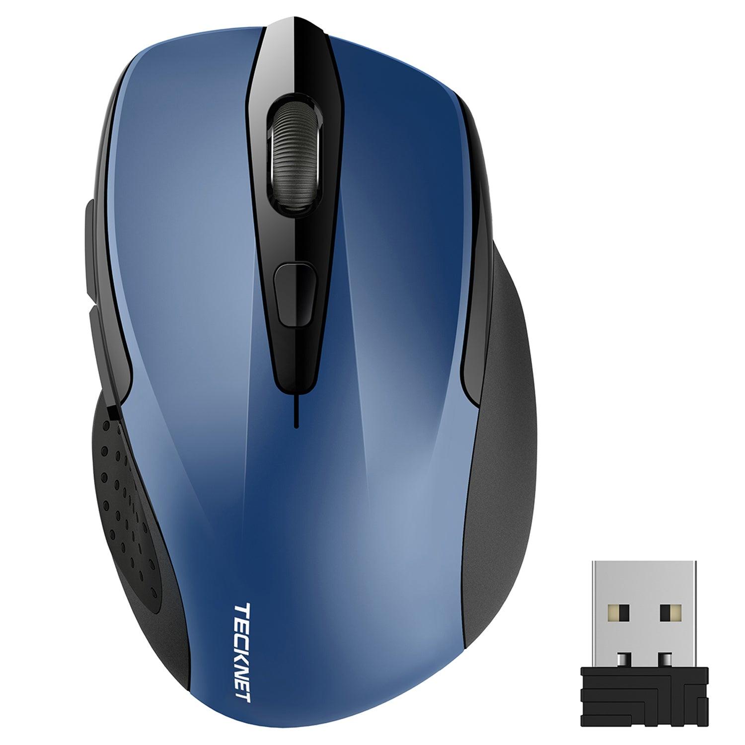 TECKNET Pro 2.4G Ergonomic Wireless Optical Mouse,2600 DPI - TECKNET